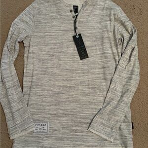 NWT Men's Heather Gray Long Sleeve Tee